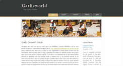 Desktop Screenshot of garlicworld.co.uk